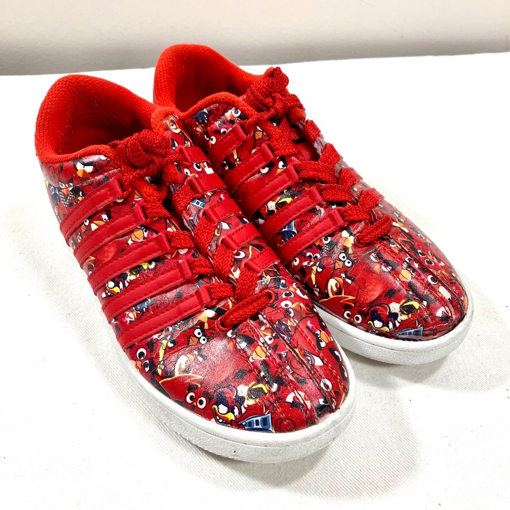 K-Swiss Angry Birds 10 Years Red Sneakers Kid's US Size 5 Casual Shoes